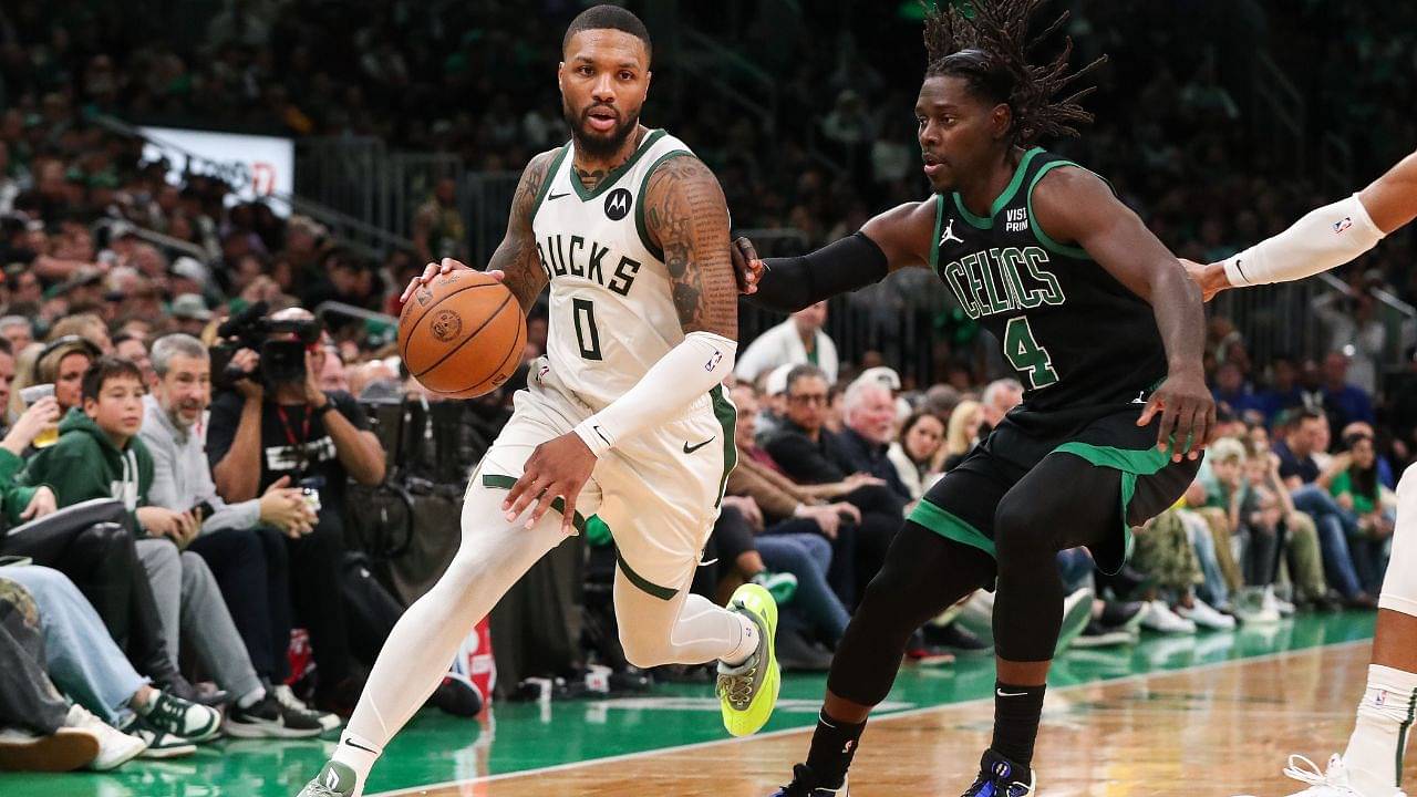 Photo of Scoring 14 Points In The Clutch, Damian Lillard Confidently Claims Jrue Holiday And Celtics Backcourt Didn’t Have Him Feeling Pressured