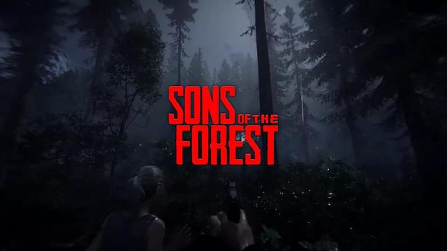 An image showing Sons of the Forest cover, which is available during Autumn Sale 2023