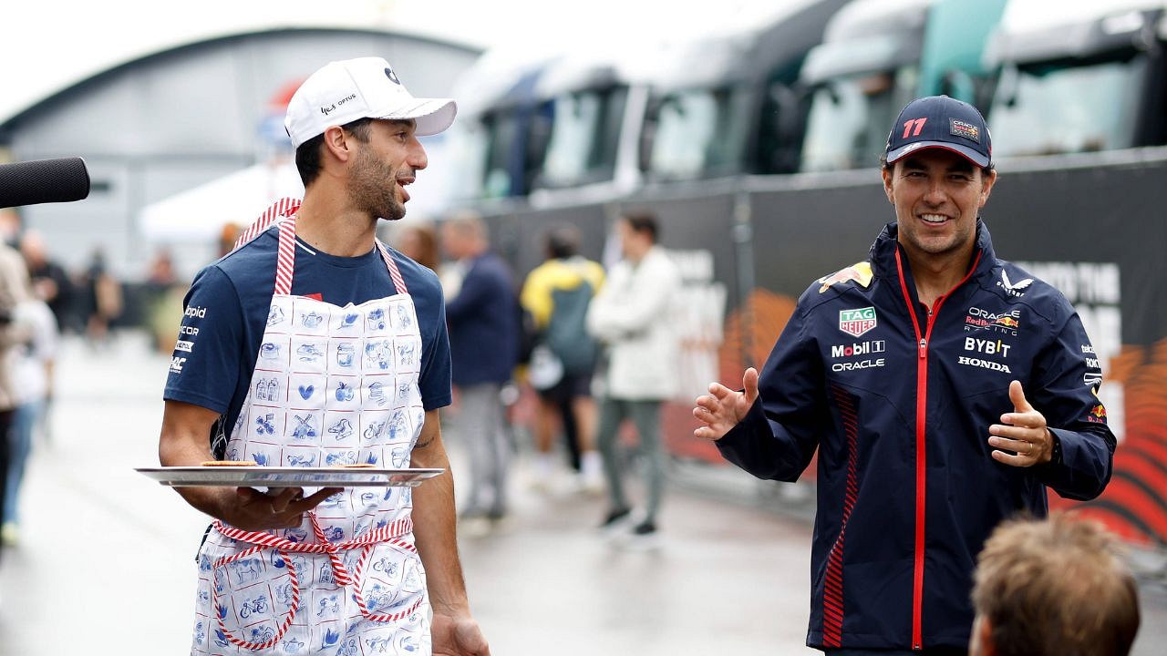 “Just Makes Me Smile”: Anti-Sergio Perez Rumors Make Daniel Ricciardo a ...