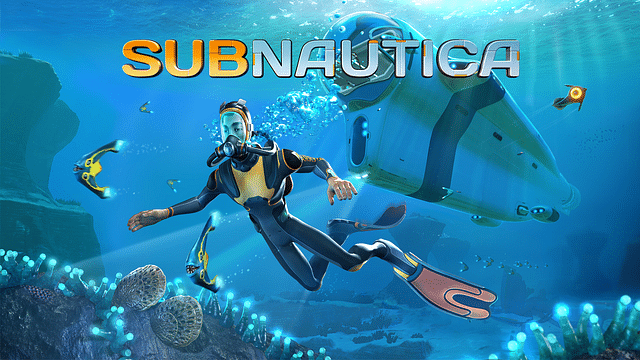 An image showing the main cover for Subnautica which is available at discount during Steam Autumn Sale 2023