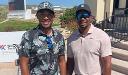 Tiger Woods and Chase Johnson