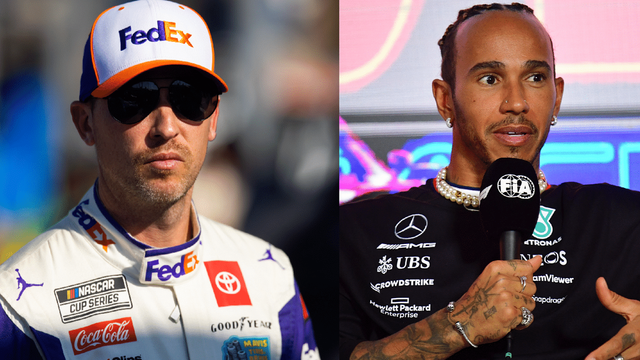 Denny Hamlin Shoots Down NASCAR Star’s “Never Seeing Lewis Hamilton” Claim Over F1 Fan Experience