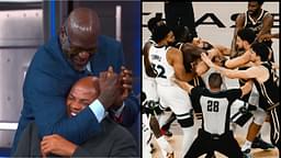 “That Is Not a Choke!”: Shaquille O’Neal Emulates Draymond Green, Tries to Put Charles Barkley in a Choke-Hold on Inside the NBA