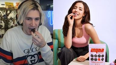 xQc reviews Myna Snacks cookies by Pokimane