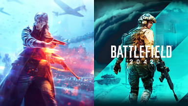 An image showing covers of both Battlefield 2042 and V
