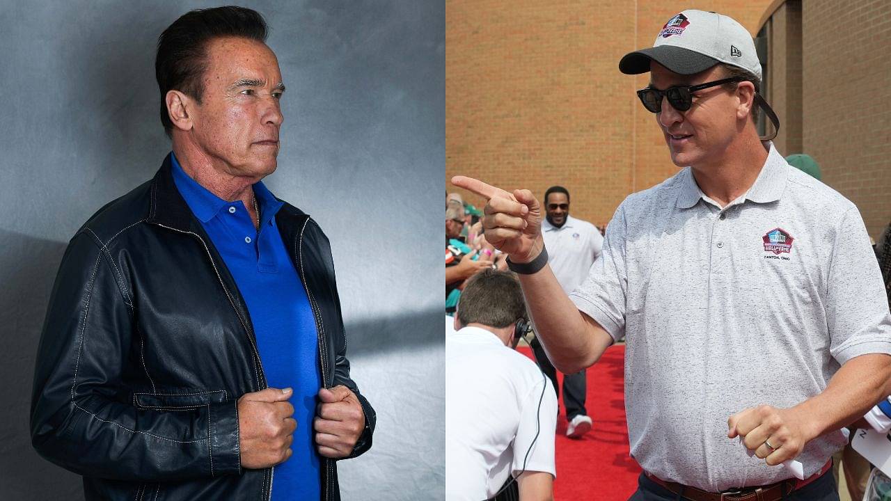Peyton Manning Invited Arnold Schwarzenegger to Appear on ManningCast “Naked” in a Bizarre Request: “Toss Eli Completely Across His Basement”