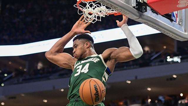 Giannis Antetokounmpo 'Chilling' With His Kids While Playing The Pistons Has NBA Twitter In Shambles: "His Kids Could've Played"