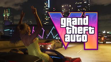 An image showing GTA 6 cover with gameplay screenshot