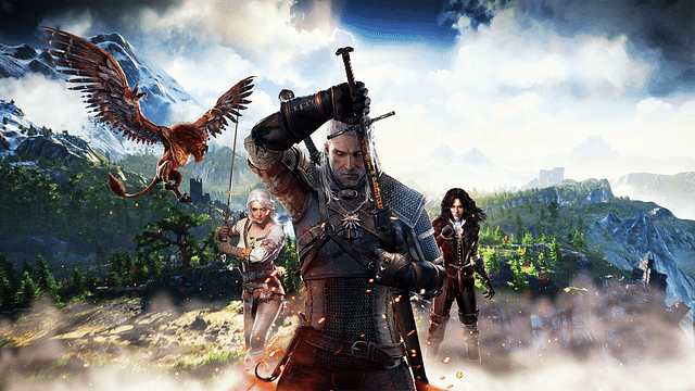 An image showing a cover for Witcher 3: The Wild Hunt