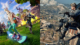 An image showing Call of Duty Warzone cover on right with Fortnite on left which had OG event