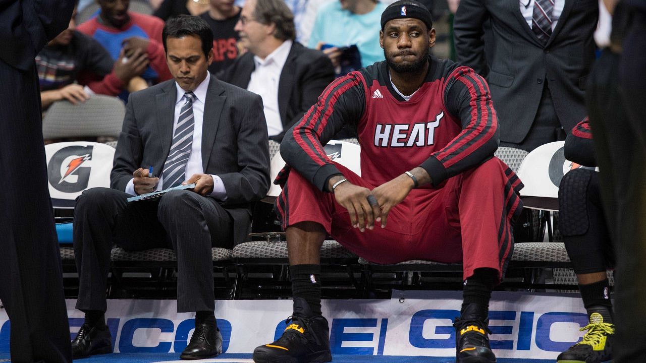 "LeBron James' Shot Looks Normal From Half Court": Erik Spoelstra Once ...