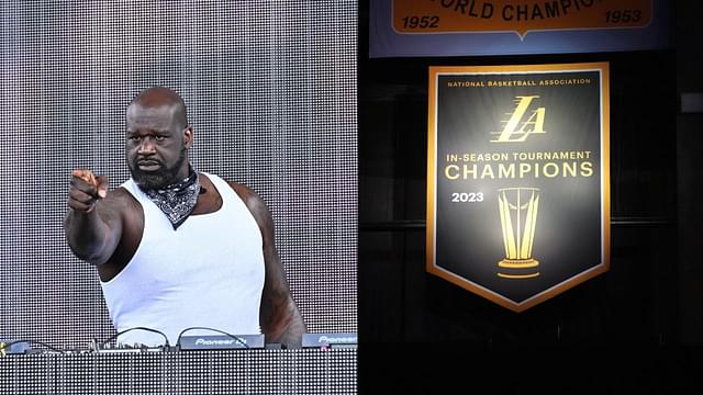 "PA Gonna Be Working for the Weather Channel": Shaquille O'Neal Hilariously Calls Lakers' In-Season Championship Banner an Ornament