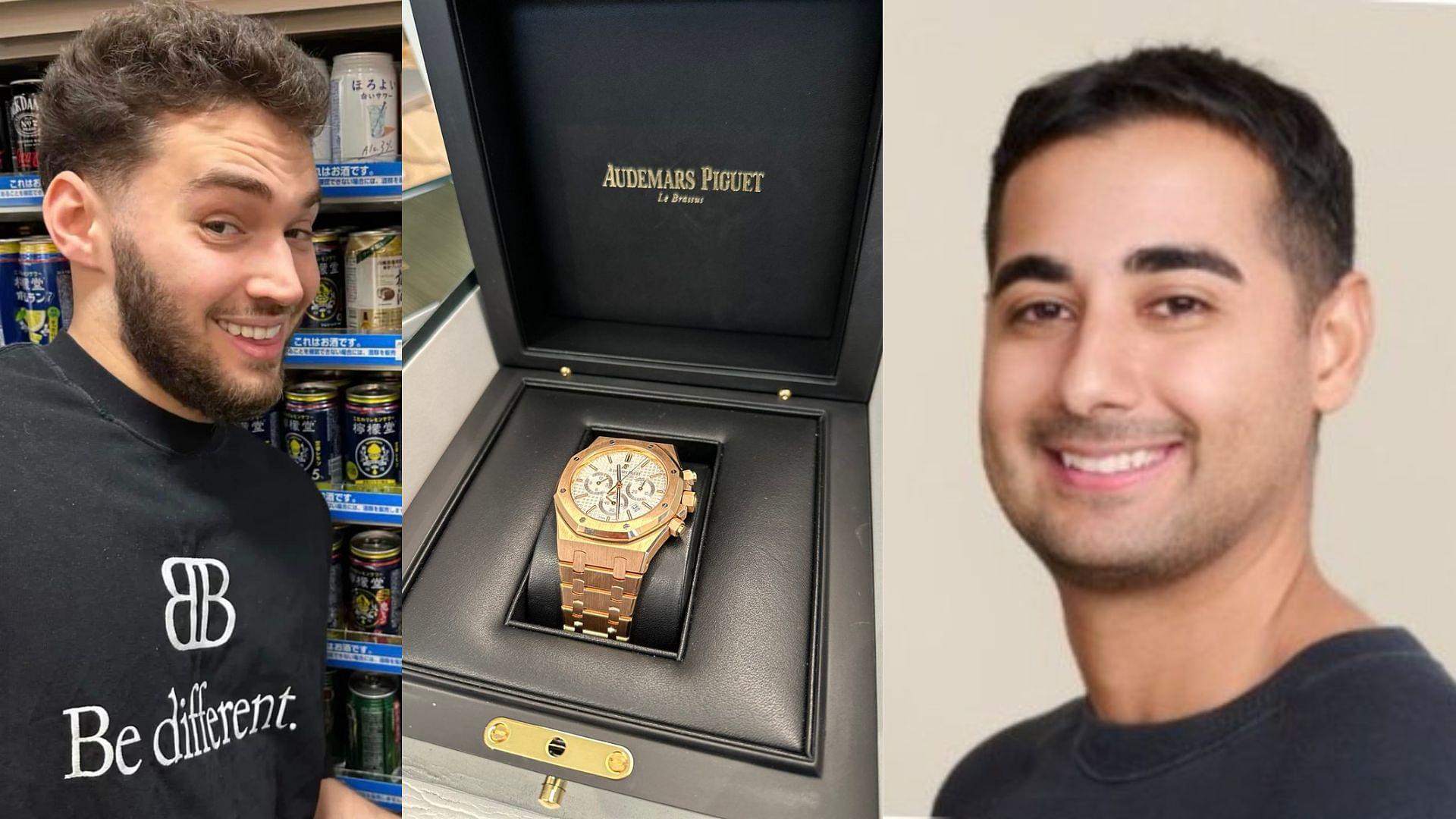 Adin Ross gifts Kick co-founder Bijan Tehrani a $500,000 Audemars Piguet watch for Kick's first birthday