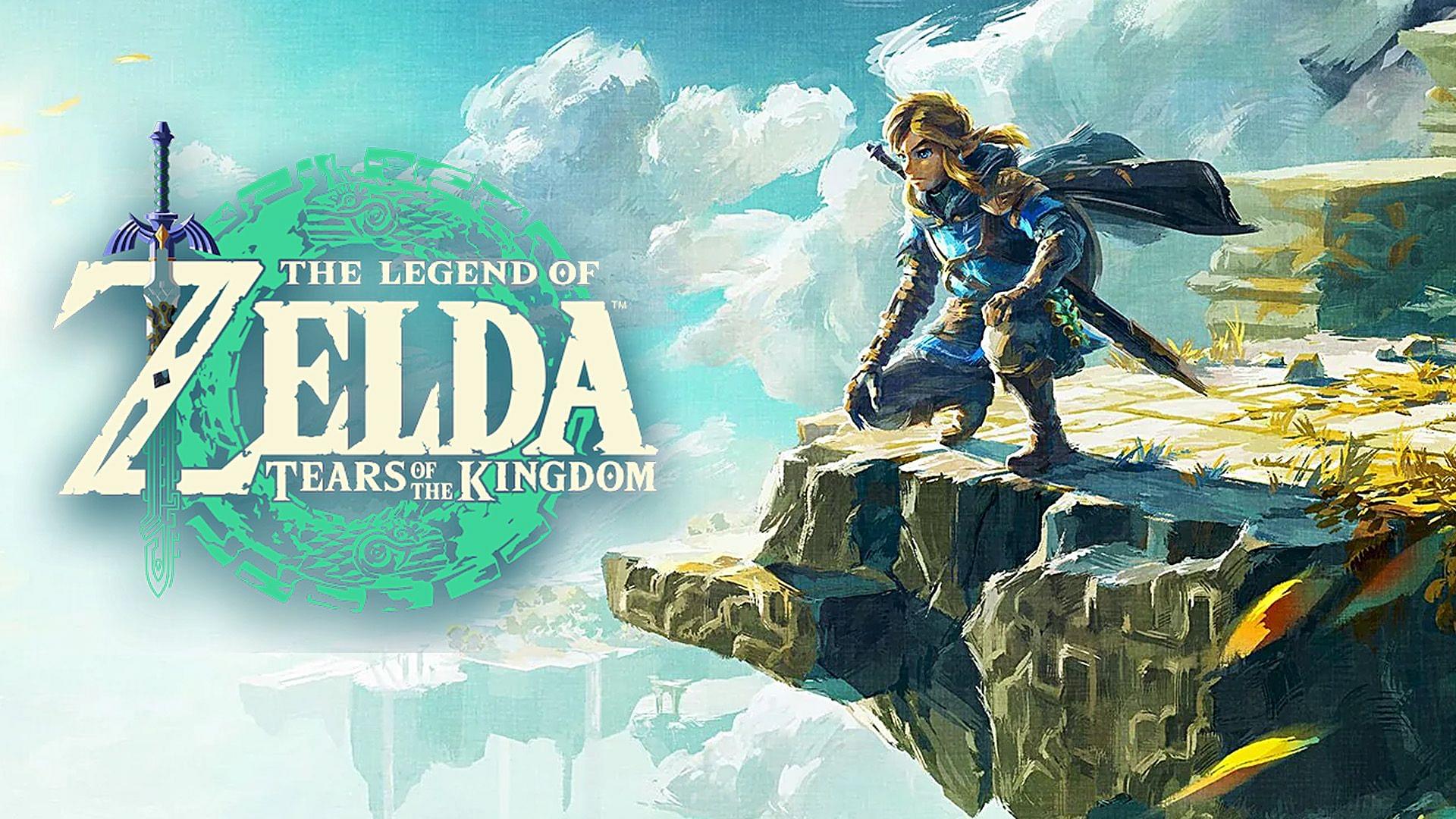 The official cover art of The Legend of Zelda: Tears of the Kingdom