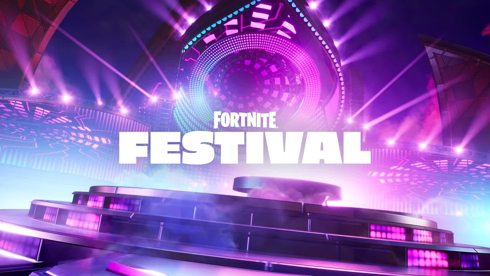 A Fortnite Festival splash screen