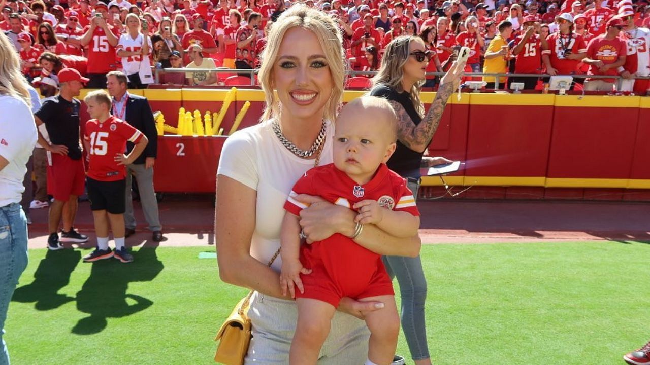 Mom Brittany Mahomes Narrates How Adorable Bronze Got a Bruise in the  Middle of His Head; "Did a Front Flip Out of a Ball Pit" - The SportsRush