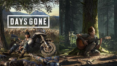 An image showing Days Gone and Last of Us covers developed by Bend Studio and Naughty Dog for PlayStation