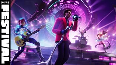 The offical announcement photo of The Weeknd in Fortnite Festival