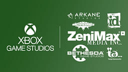 An image showing Xbox logo with ZeniMax and Bethesda Studios in classic green theme