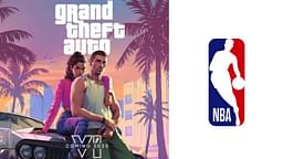 GTA 6 Player characters and the NBA Logo