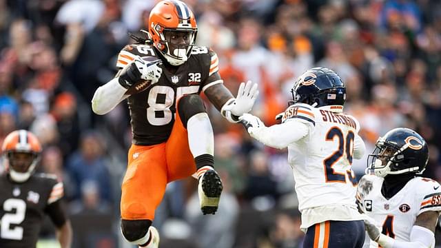 Resilient David NJoku, Who Needed Stitches in Toe, Ended Up Getting Career High Numbers Against Chicago