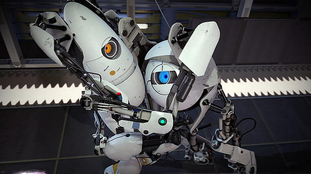 An image showing two robots from Portal 2