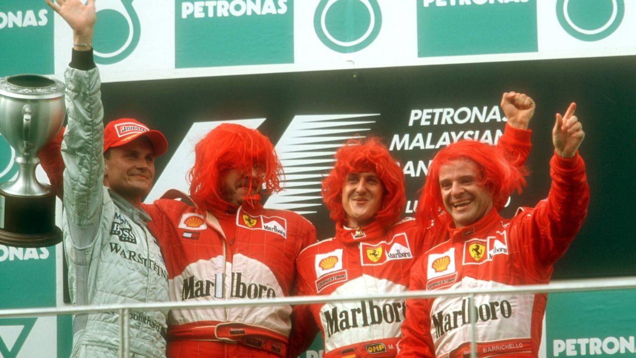 Remembering the Time Michael Schumacher Donned Red Hair in Wild Celebration