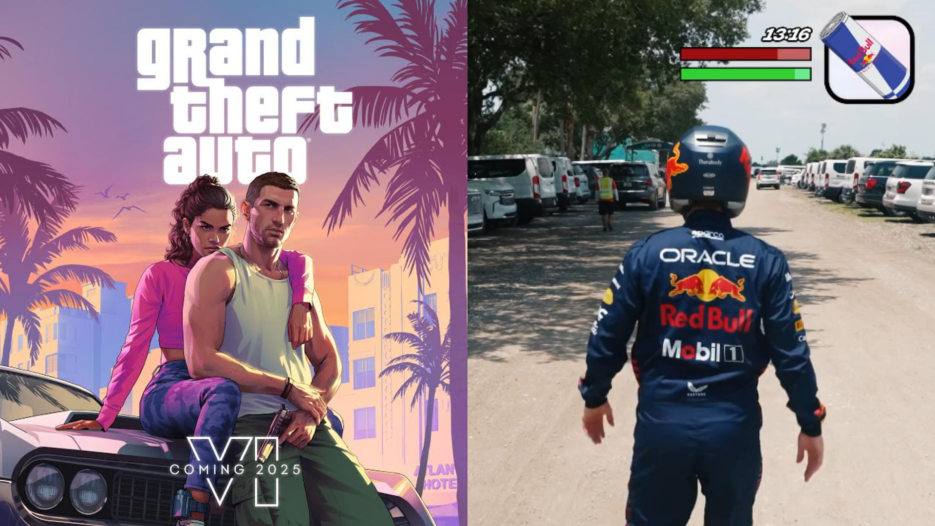 Red Bull celebrated GTA 6 trailer