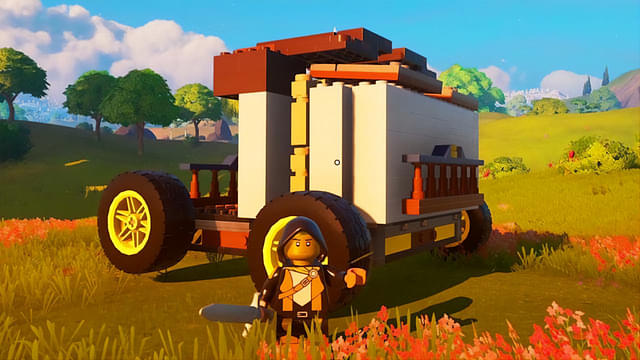 An image showing a car in LEGO Fortnite