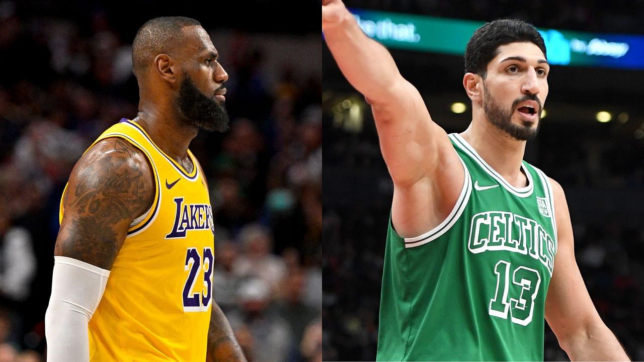 LeBron James Stands For Whoever Gives Him Money": Sitting Down During The National  Anthem, LBJ Attracts Heavy Criticism From Enes Freedom - The SportsRush