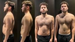 Adin Ross shows off his body 1 month transformation