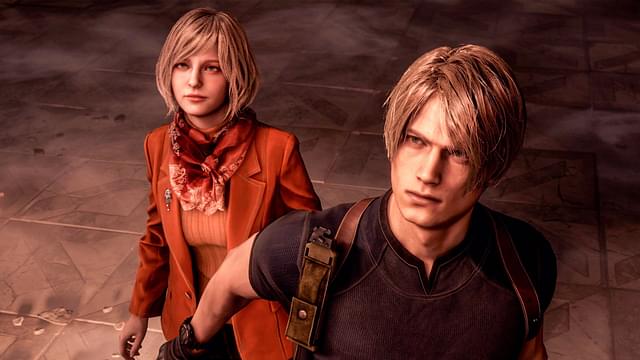 Leon and Ashley in Resident Evil 4 Remake