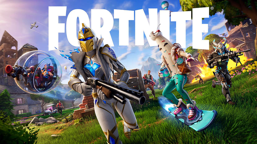 An image showing a cover of Fortnite available on Epic Games and not on Google Play Store