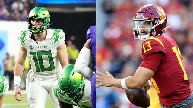 Caleb Williams Admirers are Agitated With Hypocritic Fans Who Called the Trojans QB a 'Crybaby' But are Lauding Bo Nix for Showing Emotions
