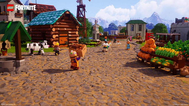 An image showing a village from a game