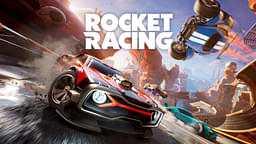 An image showing the main cover of Rocket Racing in Fortnite