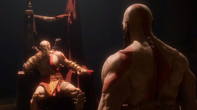 Kratos confronting his younger self