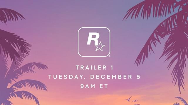 The official trailer reveal banner revealed by Rockstar Games