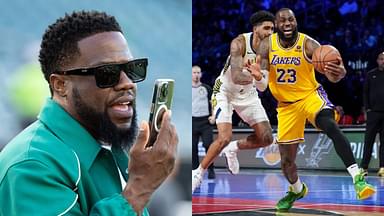 "It Got Real Sun Roofish Back There": LeBron James' Hairline Has Kevin Hart Comparing It To A Convertible During Lakers In Season Final