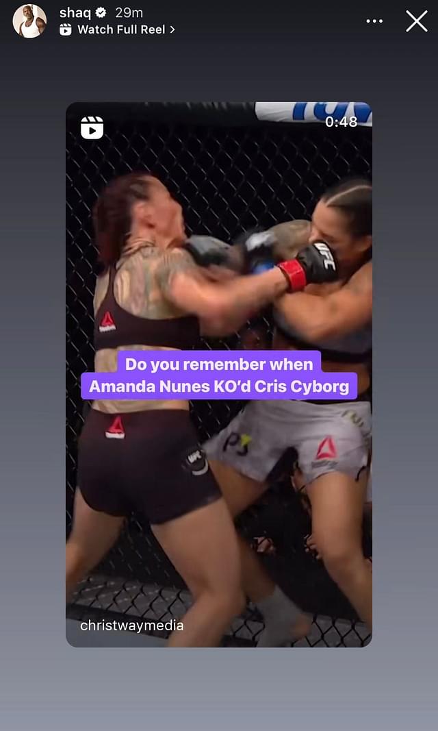 Shaquille O’Neal Revisits the Moment Amanda Nunes Stunned UFC Fans with a Knockout Against Cris Cyborg