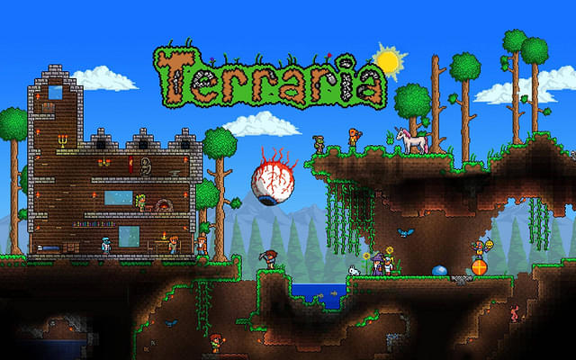 An image showing Terraria, a game which is at discount during Steam Winter Sale 2023