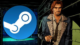 An image showing Bigby Wolf and the Steam logo