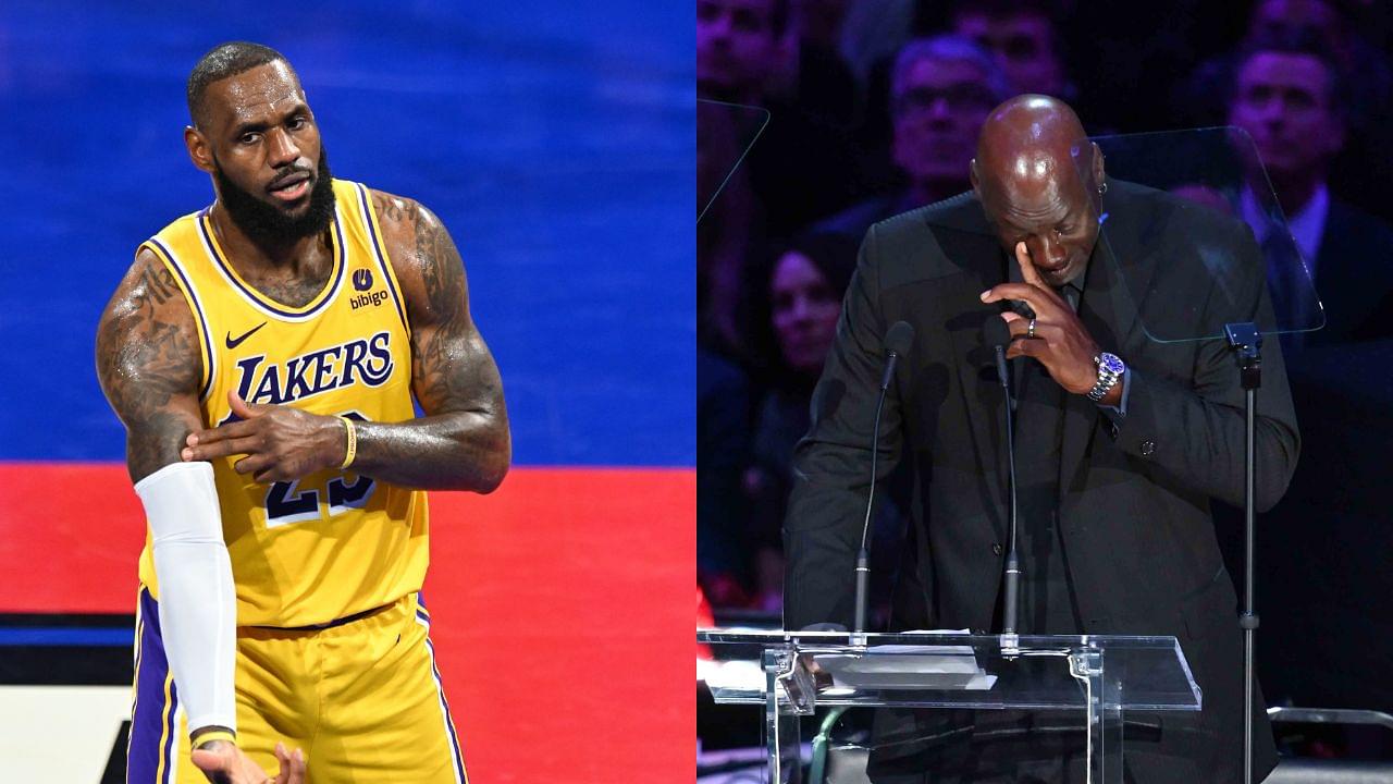 "Congrats To GOAT JAMES": Shannon Sharpe Uses Michael Jordan Crying Meme To Flex LeBron James' Lakers Advancing To The In Season Tournament Finals