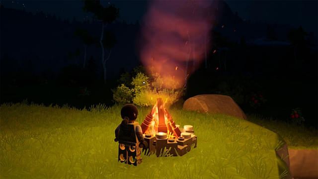 Campfire in LEGO Fortnite