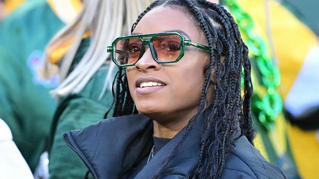 Simone Biles Dons Her Cheerleading Hat for Husband Jonathan Owens at the Packers vs Chiefs Game