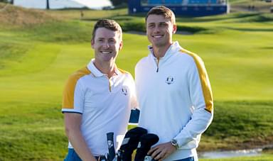 Ludvig Aberg and ex-caddie Jack Clarke