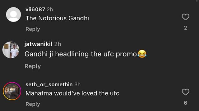 UFC Instagram Reactions