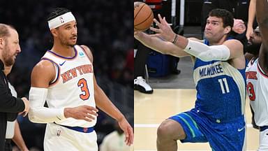 “Don’t Be Scared if …”: Josh Hart Tries to Intimidate Brook Lopez During Knicks’ In-Season Tournament Quarterfinals Against Bucks