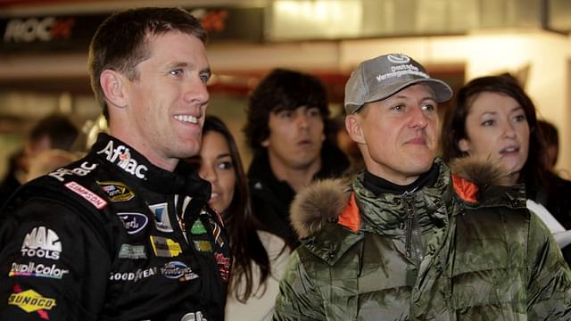 Watch: When NASCAR's Carl Edwards Beat F1 Legend Michael Schumacher in a Head-To-Head Race