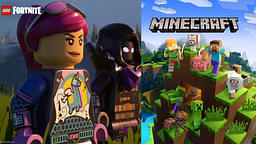 An image showing Lego Fortnite and Minecraft covers